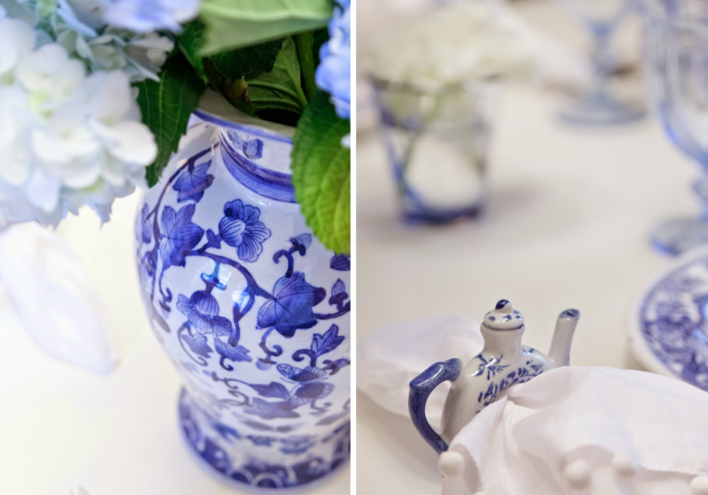 Blue and White Table