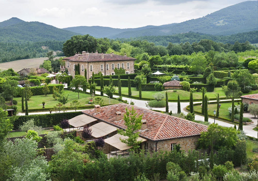 Borgo Santo Pietro, once a stop for weary medieval travelers on a holy pilgrimage, now offers refuge of an upscale variety to nourish body, mind, and soul.