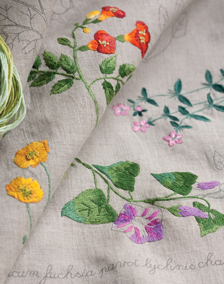 After years of shopping in France for beautiful needlework fabrics to nurture her love of embroidery, Lisa Dugua established The French Needle.