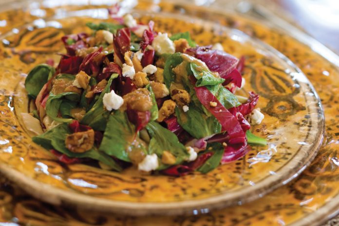 Mache-Radicchio-Salad-with-Chevre-Recipe
