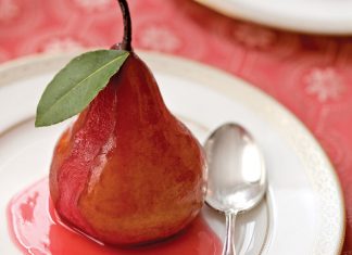 Spiced-Wine-Poached-Pear-Recipe