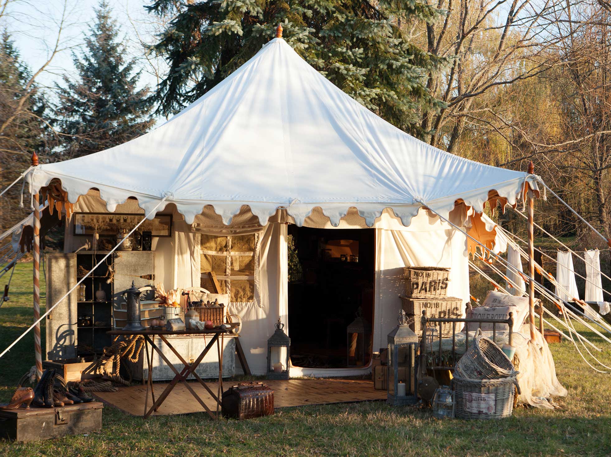 Under the Tent of Peacock Park Victoria Magazine