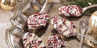 Peppermint Chocolate Spoons Winter Refreshment