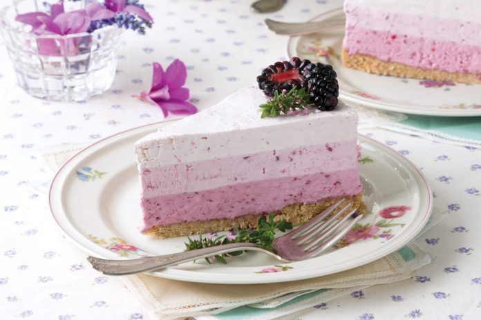 Ombré Berry-and-Yogurt Torte