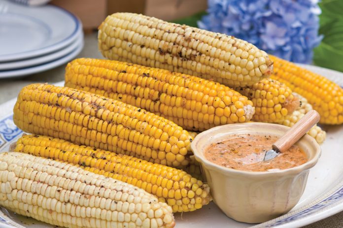 Roasted Corn on the Cob with Chipotle Herbed Butter