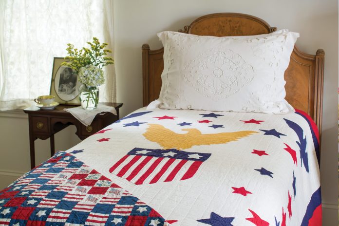 Quilt expert Suzanne Hardebeck's antique coverlets present a cozy portrait of Americana—the timeworn threads binding generations of seamstresses whose heartfelt stitches evoke an enduring sense of nostalgia.