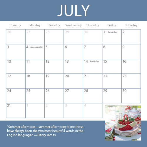 2022 Wall Calendar - Victoria